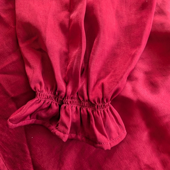 GAP Red Ruffle Blouse - Picture 6 of 8